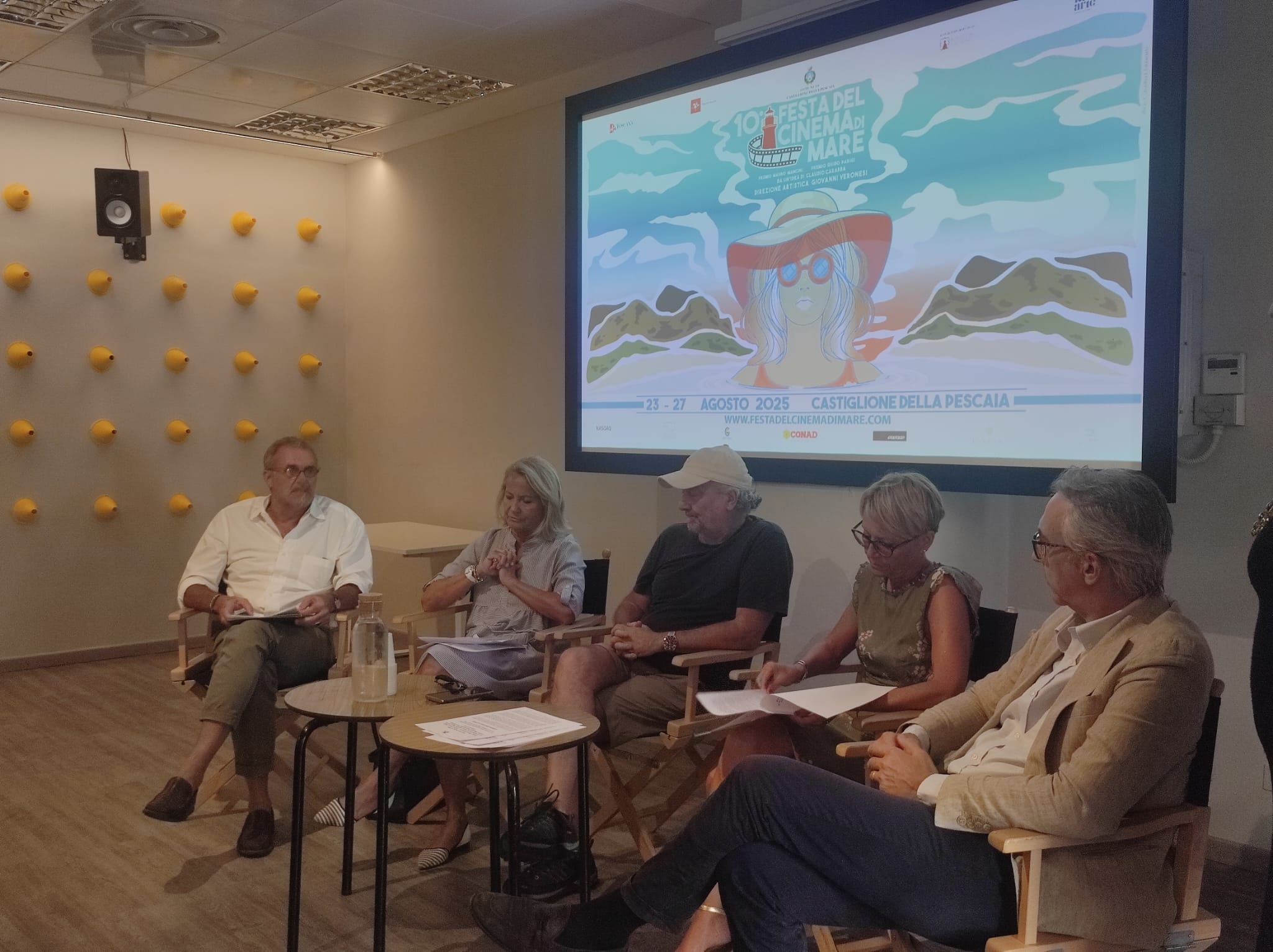La conferenza stampa della "Festa del Cinema di Mare" 2025